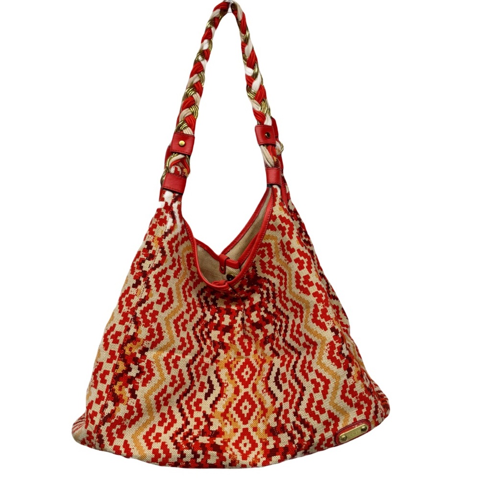 Rafe New York Playa beach bag XL orange multicolor - great condition 23” wide - Picture 6 of 15
